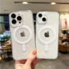 Transparent Magnetic Phone Case For iPhone 17 Pro Max 16 13 11 15 14 12 17 Air 17Promax 16E 17E Silicone Shockproof Fundas Cover