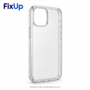 FixUp Glitter Clear Case — temporary illustration, main view