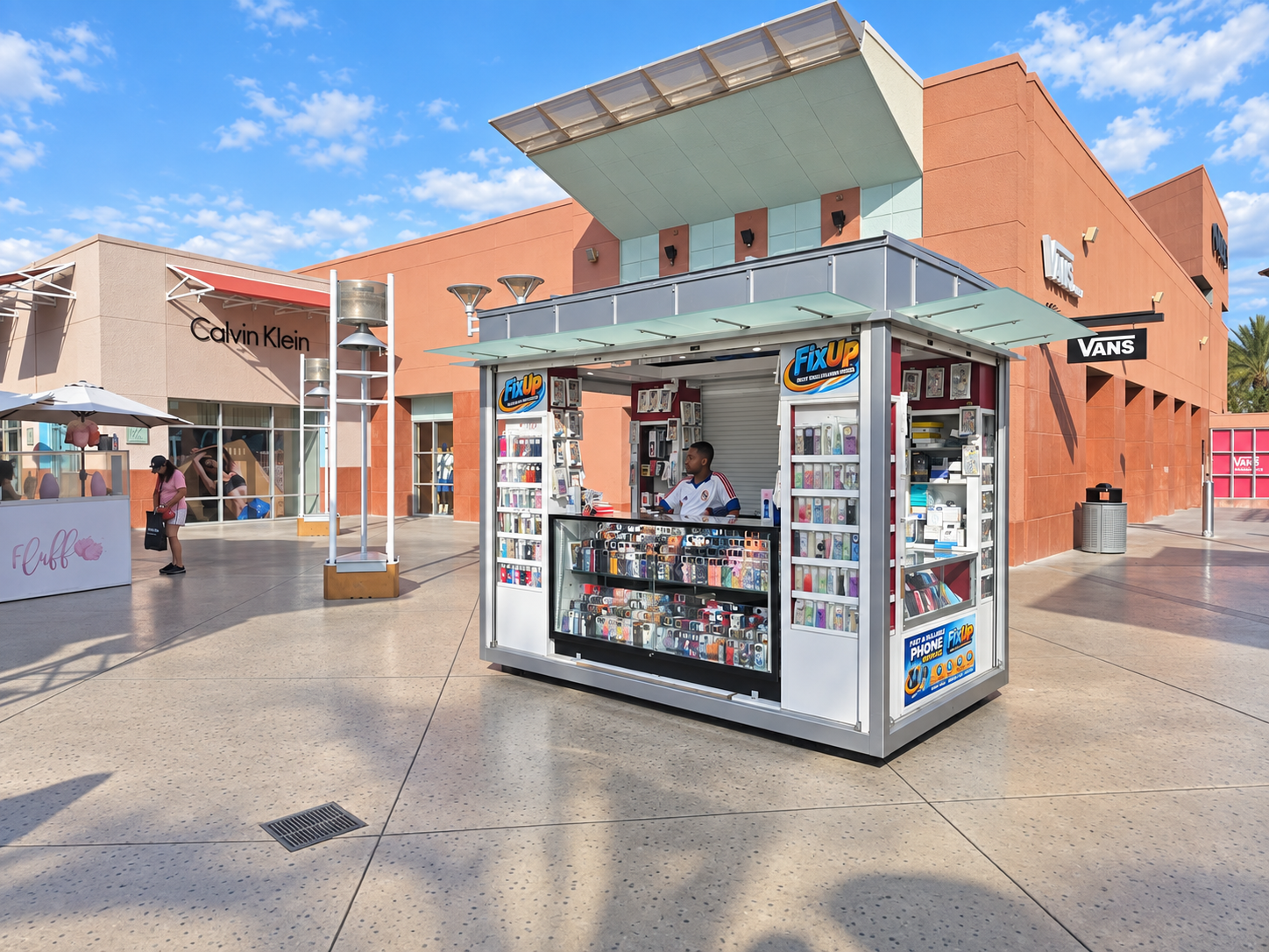 FixUp Las Vegas outdoor kiosk — edited owner-supplied photograph