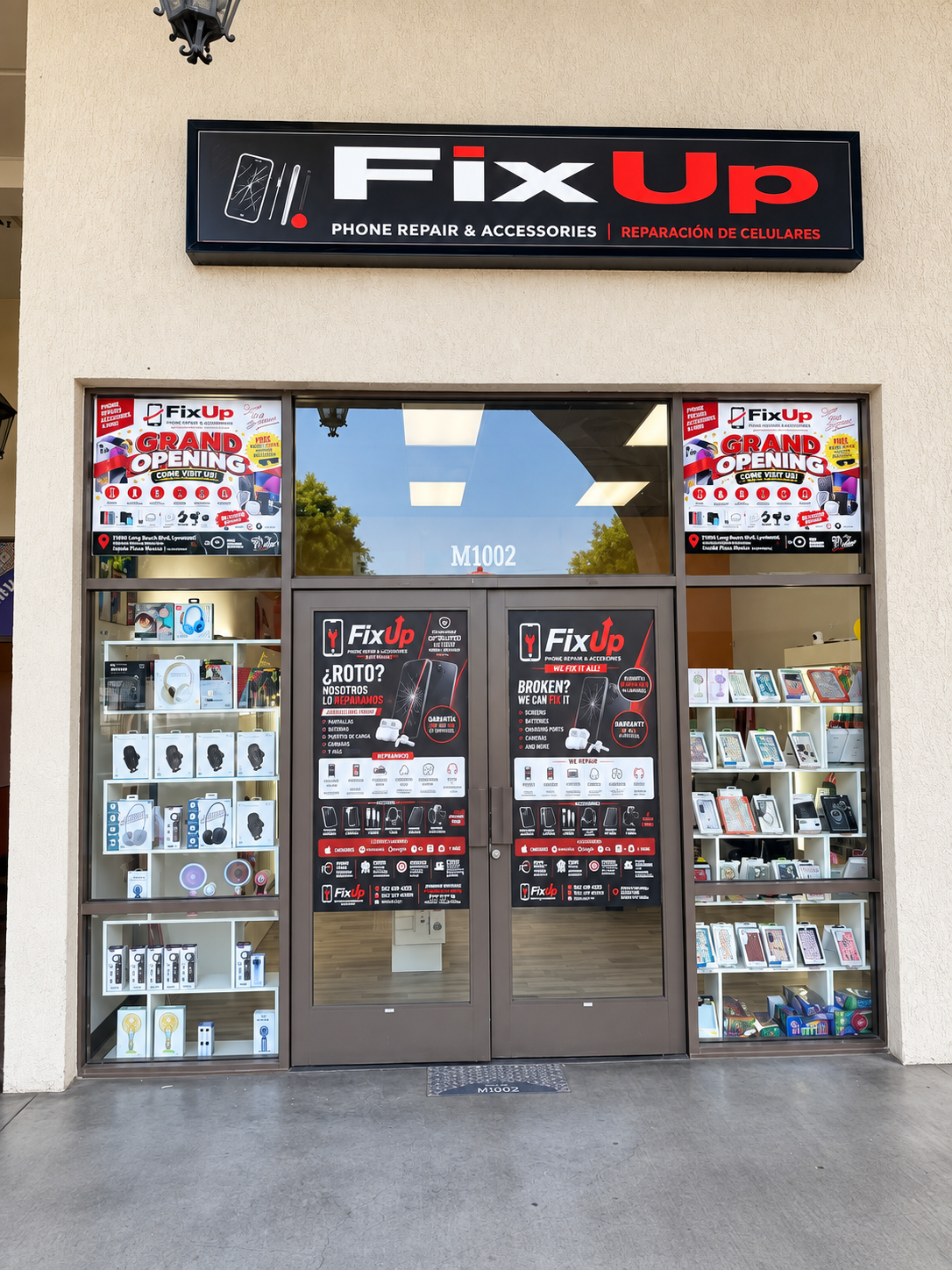 FixUp Lynwood storefront with red and white signage — edited owner-supplied photograph