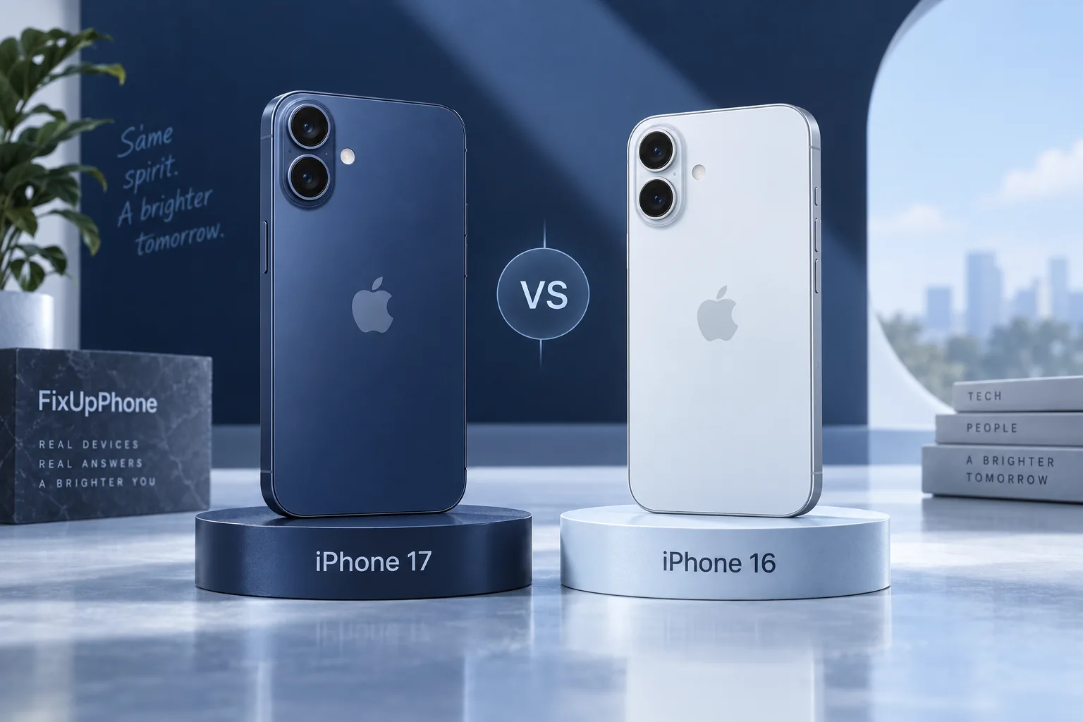 Original illustration: iPhone 17 vs iPhone 16