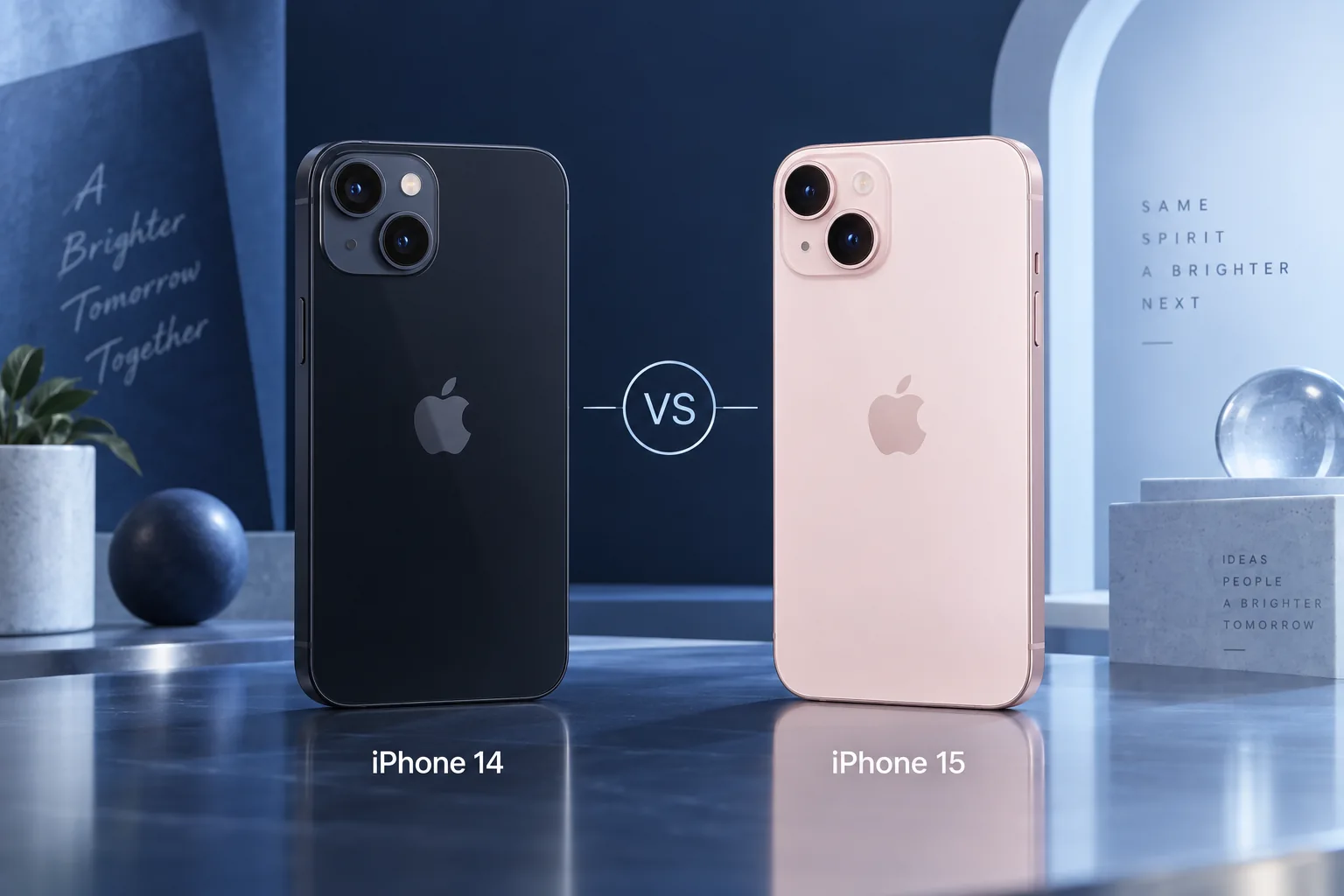 Original illustration: iPhone 14 vs iPhone 15