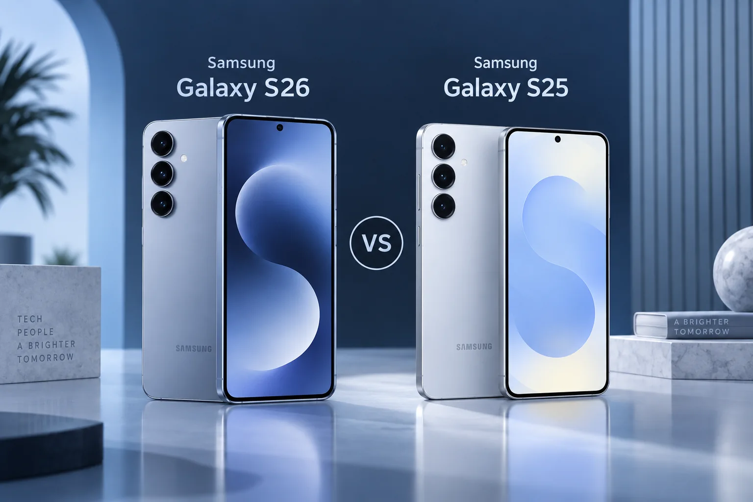 Original illustration: Samsung Galaxy S26 vs Samsung Galaxy S25