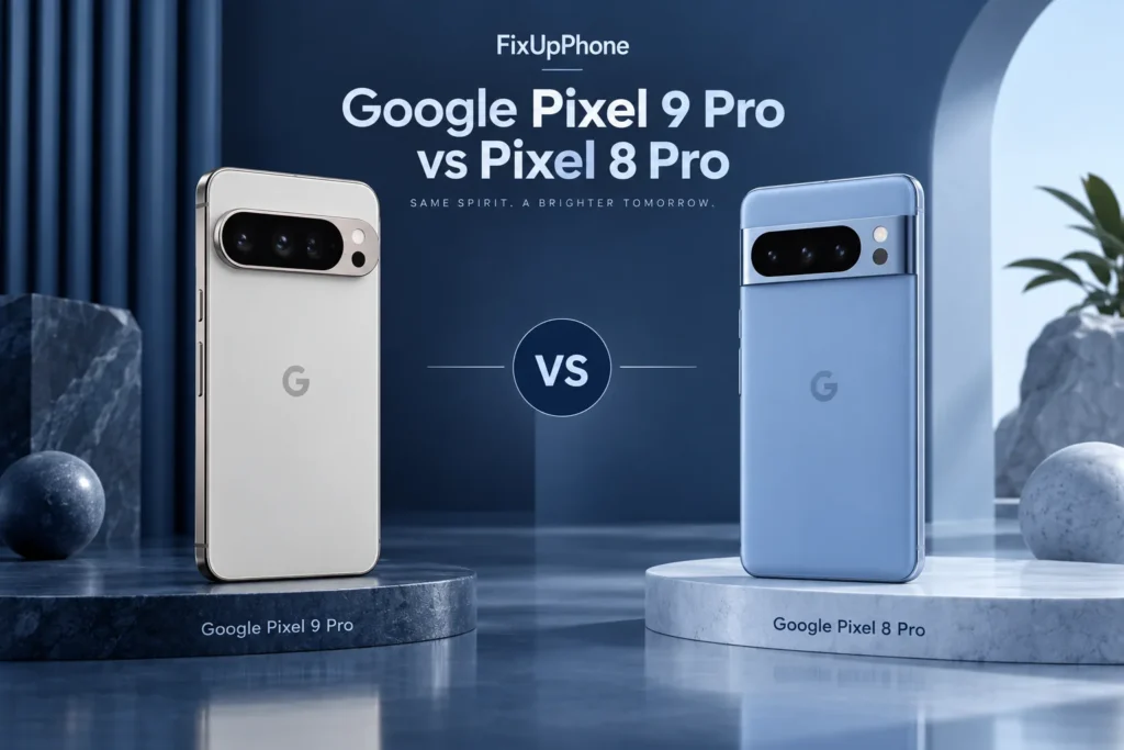 Original editorial illustration: Pixel 9 Pro vs Pixel 8 Pro