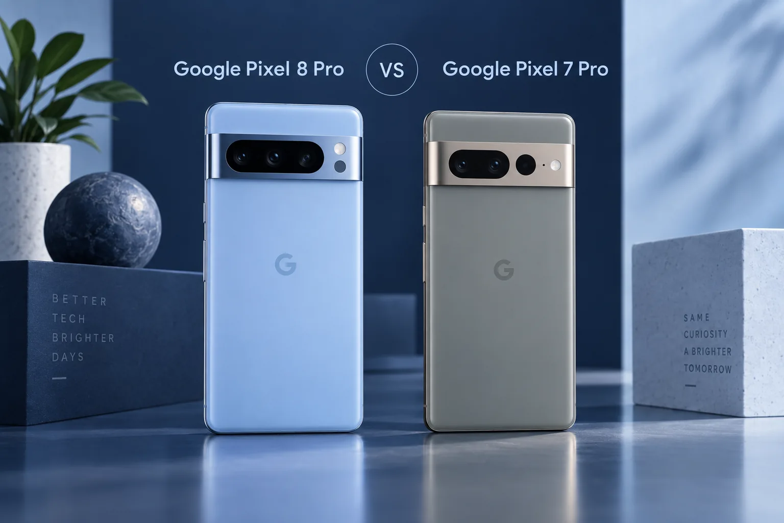 Original illustration: Google Pixel 8 Pro vs Google Pixel 7 Pro