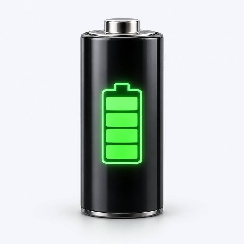 Illustration of a phone battery