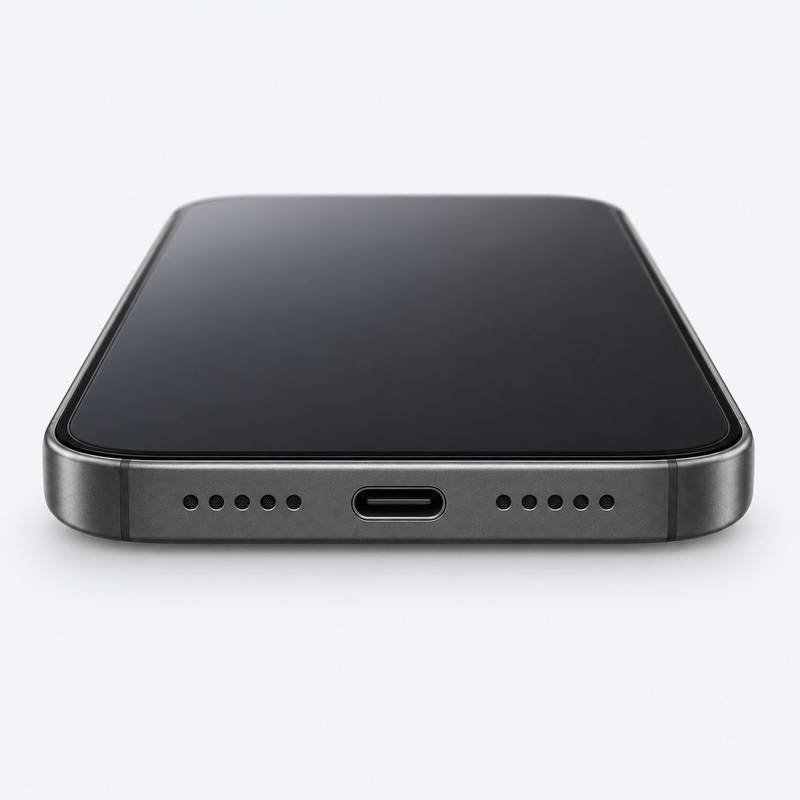 Illustration of a phone charging port