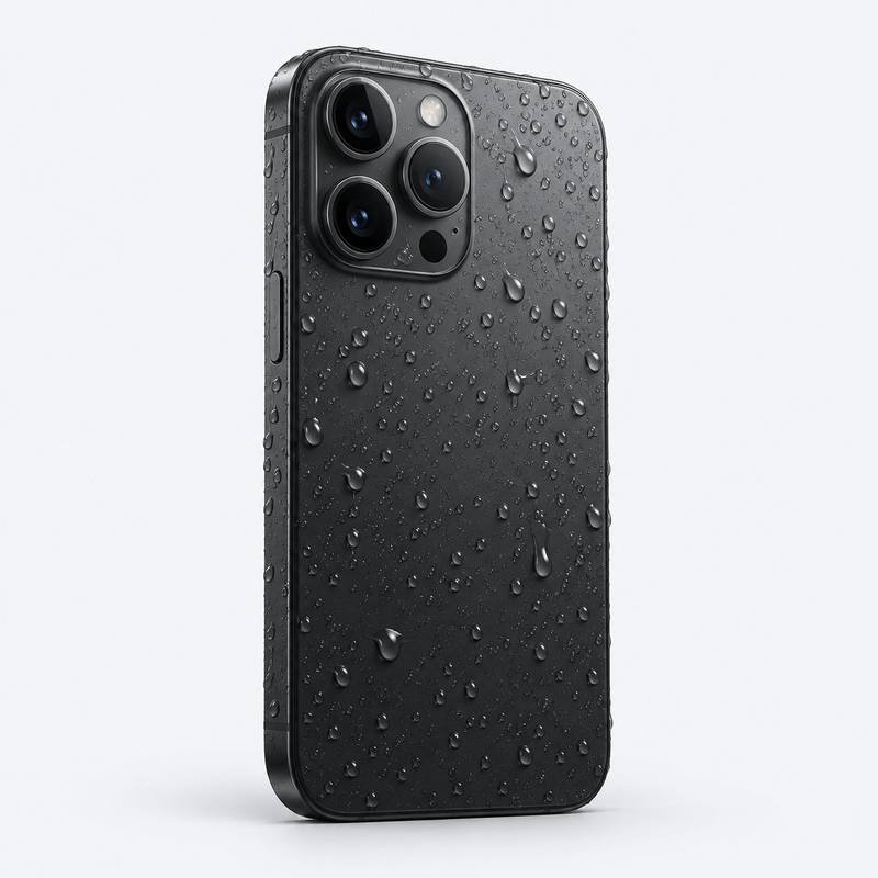 Illustration of water damage on a phone